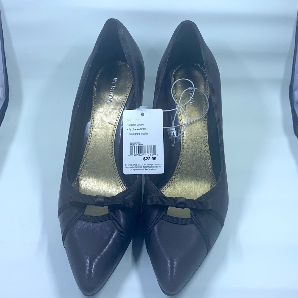NWT Merona Athena Brown 9.5 Heels